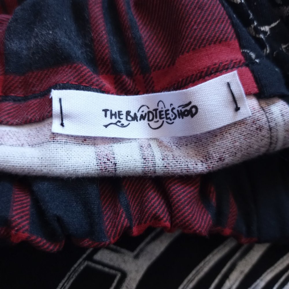 Custom Handmade American Flava Skull Plaid Shorts - Picture 5 of 6